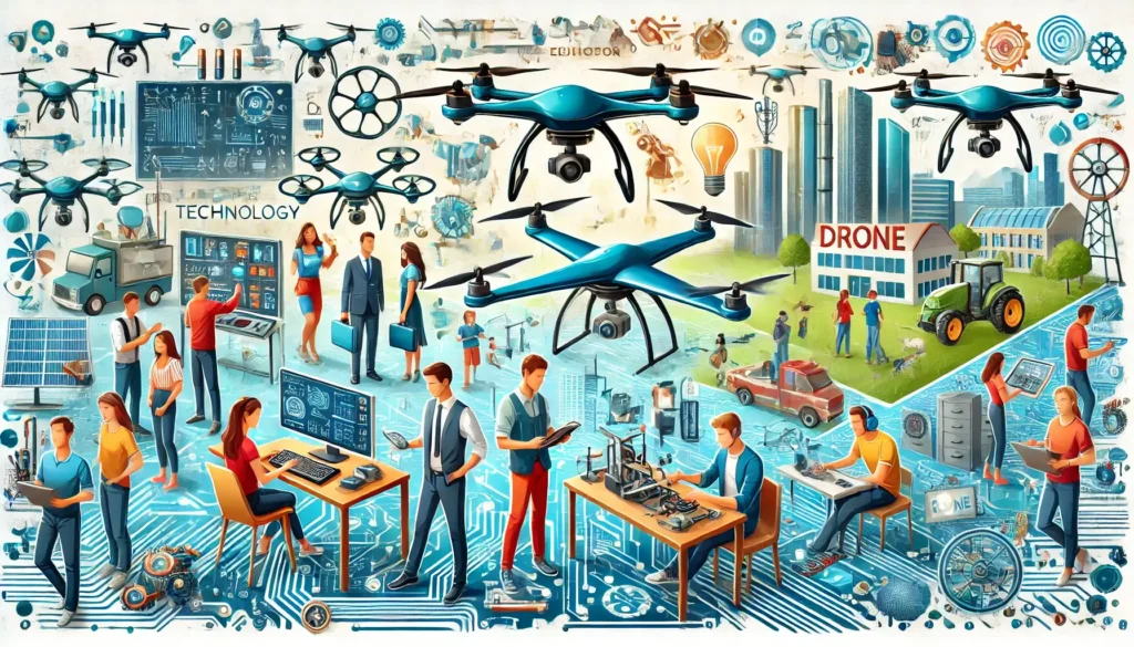 how to become a drone service technician in India, drone engineering career requirements and training, drone pilot certification and job opportunities, skills needed for a drone technology career, best drone schools and programs for 2025.